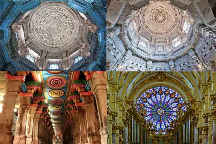 Índia, Nepal e Tibete utilizam mandalas em rituais hindus e budistas. No Japão e na China, aparecem na arte e na arquitetura religiosa.  Reprodução: Flipar
