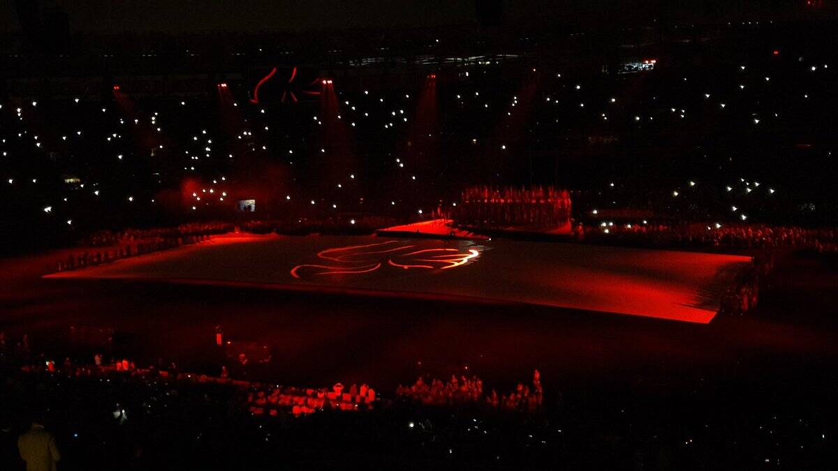 Cerimônia de abertura dos Jogos Paralímpicos. Foto: Reprodução/Twitter