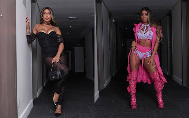 Looks de MC Rebecca no Prêmio Multishow. Foto: Reprodução/Instagram