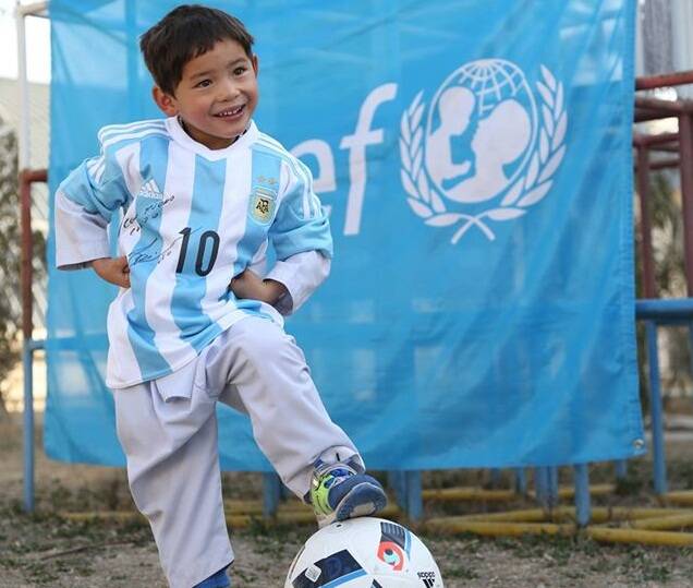 Murtaza Ahmadi. Foto: Reprodução/ Unicef Afghanistan