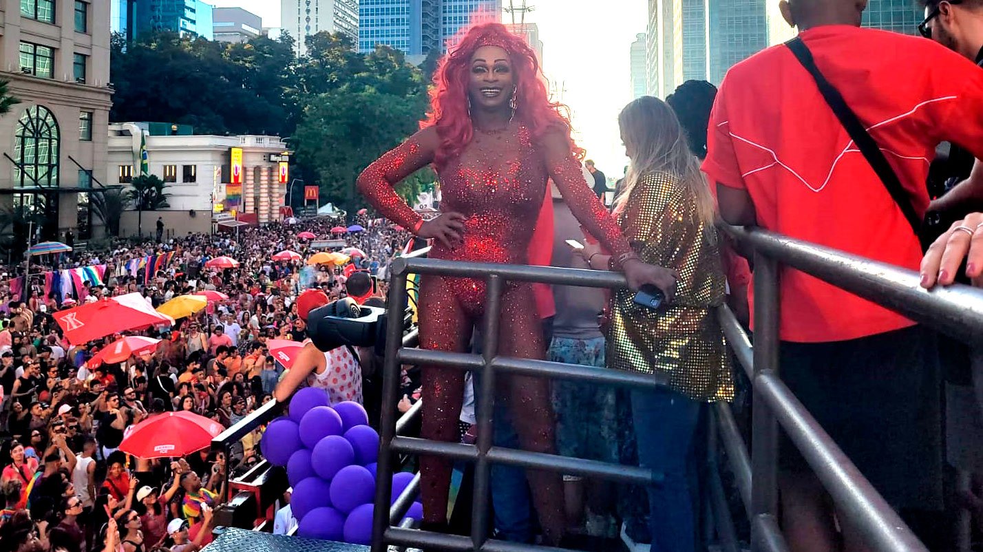 A icônica drag queen Marcia Pantera. Foto: Rafaela Oliveira/iG