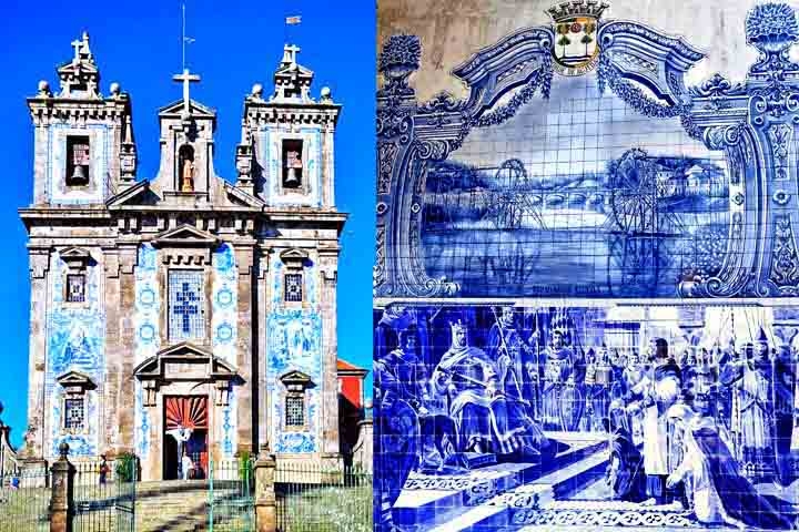 PORTUGAL - O país é mundialmente reconhecido pelos azulejos azuis e brancos, que adornam fachadas, igrejas e estações de trem.
 Reprodução: Flipar