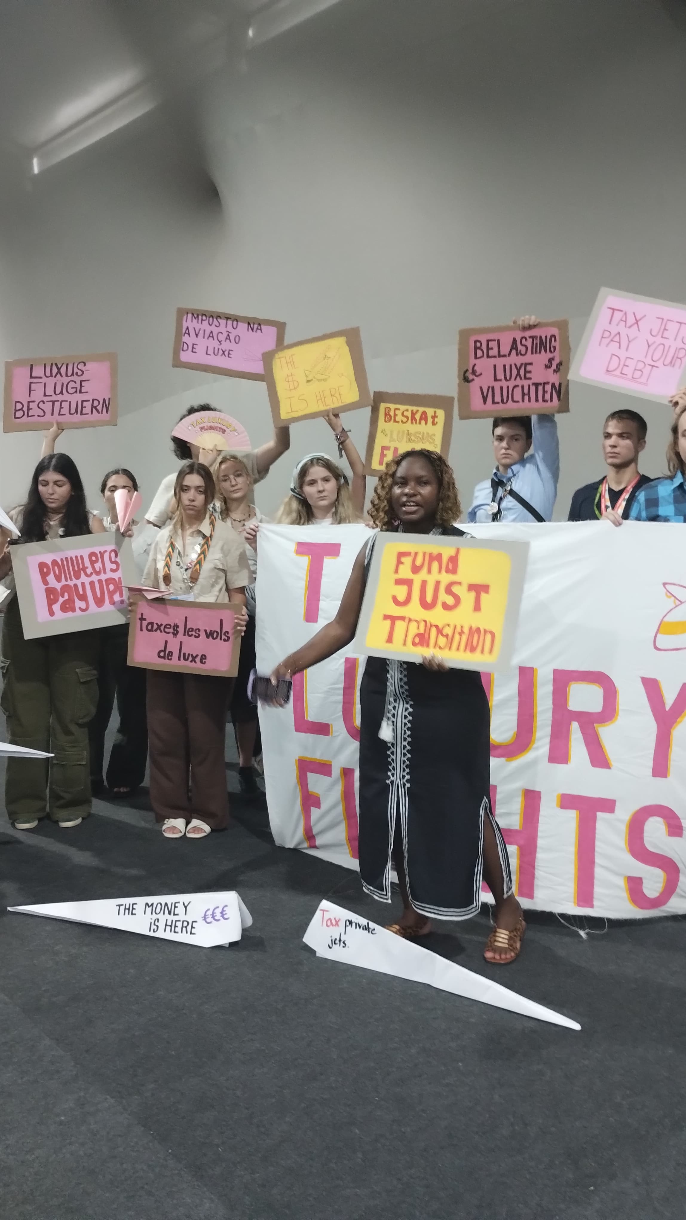 Protesto contra combustíveis fóssies. Foto: Michelle Valente / enviada especial do Portal iG
