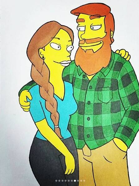 Inspirado em "The Simpsons". Foto: Reprodução/Intagram