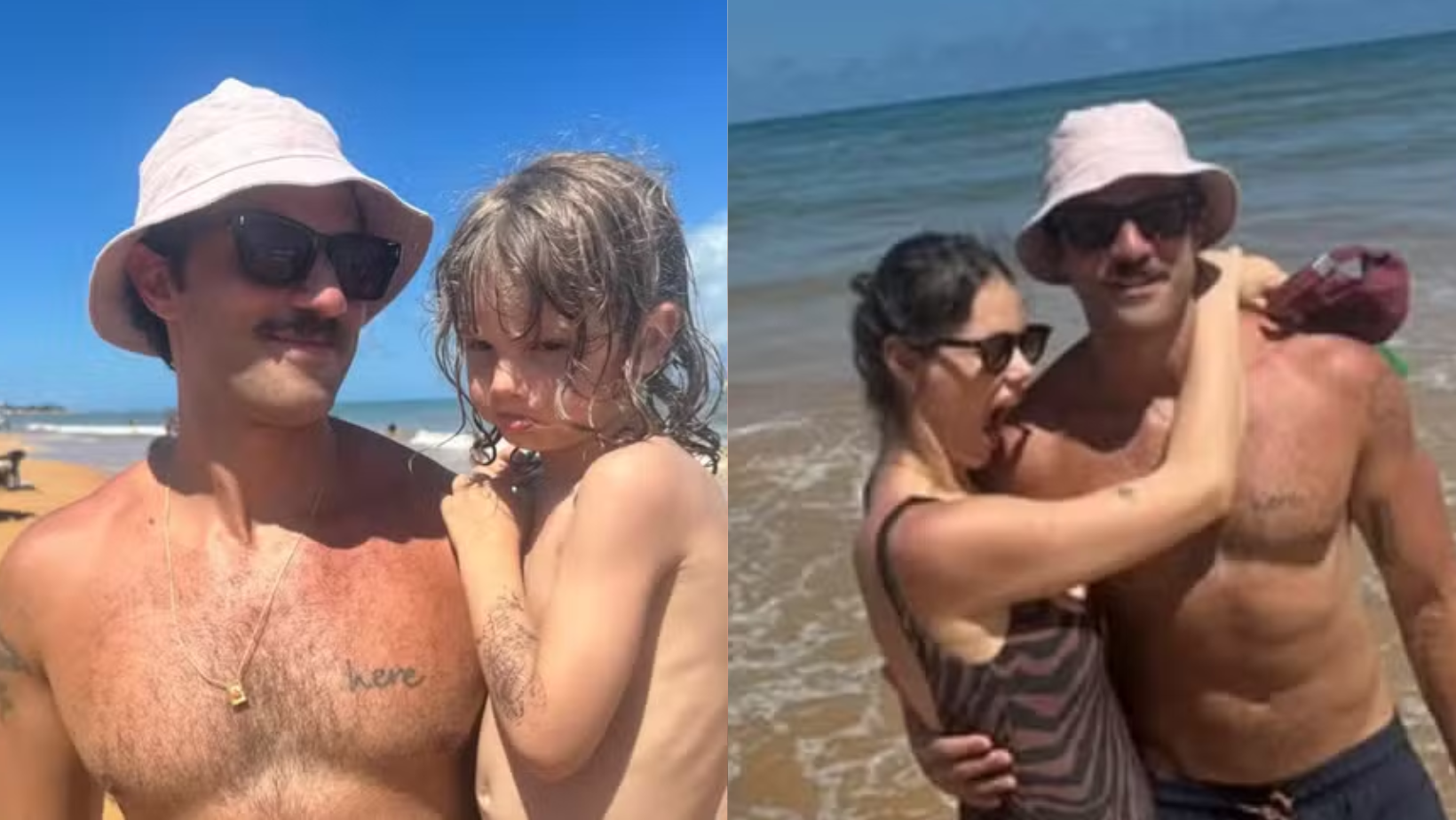 Chay Suede curte momentos de lazer com mulher e filhos. Foto: Reprodução/ Instagram @chay