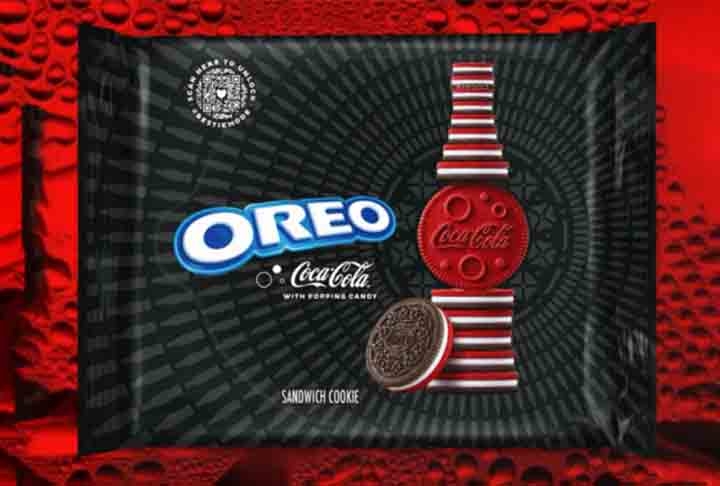 Mais uma Collab recente foi firmada entre as marcas Coca-Cola e Oreo com edição limitada para dois produtos com lançamento em diversos países. A parceria foi anunciada em campanha batizada de “Besties para sempre”. 

 Reprodução: Flipar
