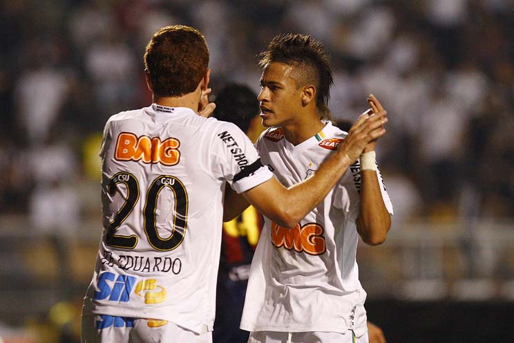 Neymar e Zé Love. Foto: Foto: Ricardo Saibun