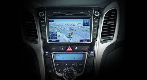 Console central do Hyundai i30. Foto: Divulgação