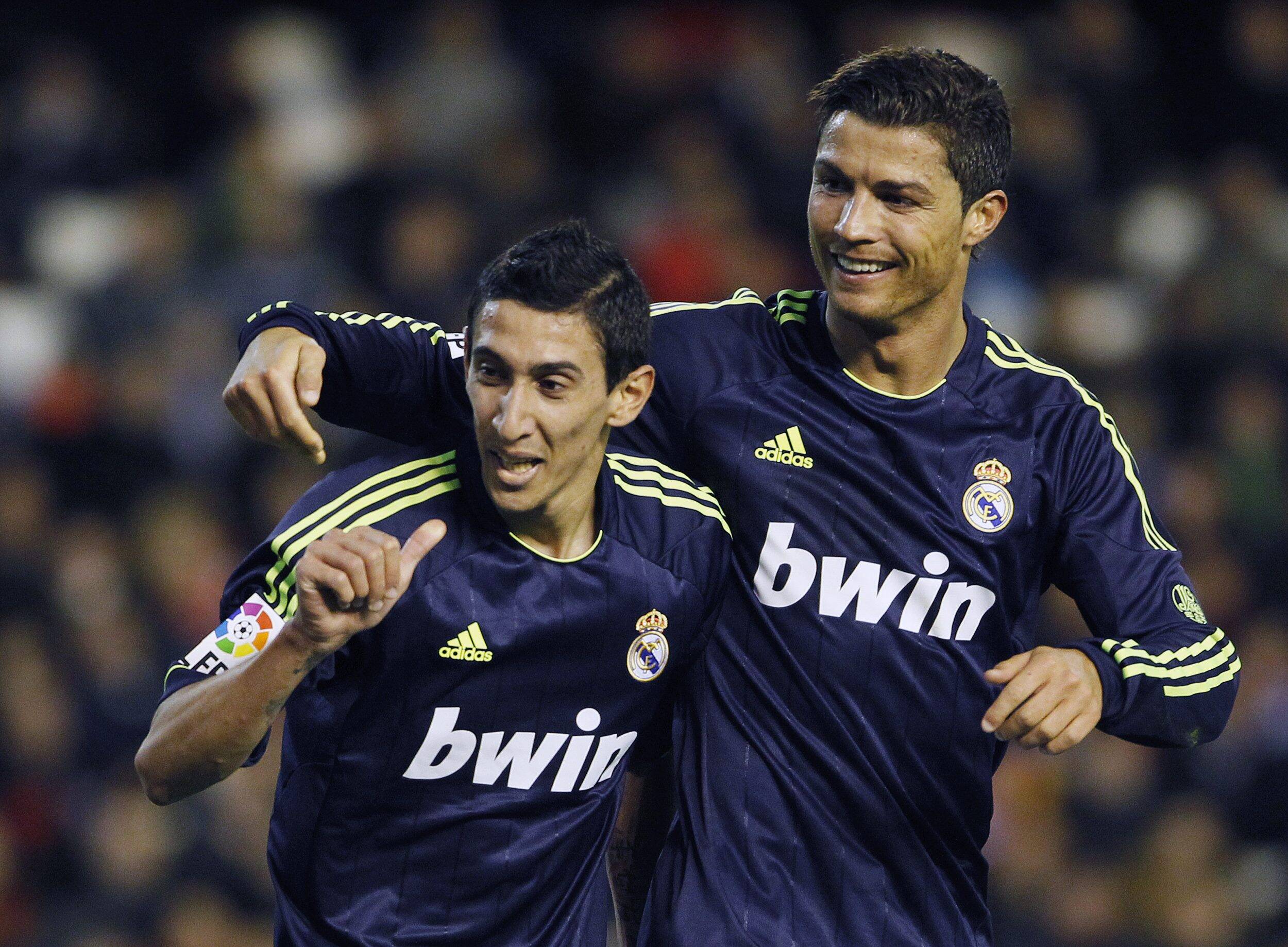 Di Maria e Cristiano Ronaldo no Real Madrid. Foto: Reuters