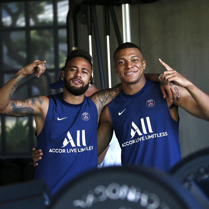 Neymar e Mbappé. Foto: Reprodução/Instagram