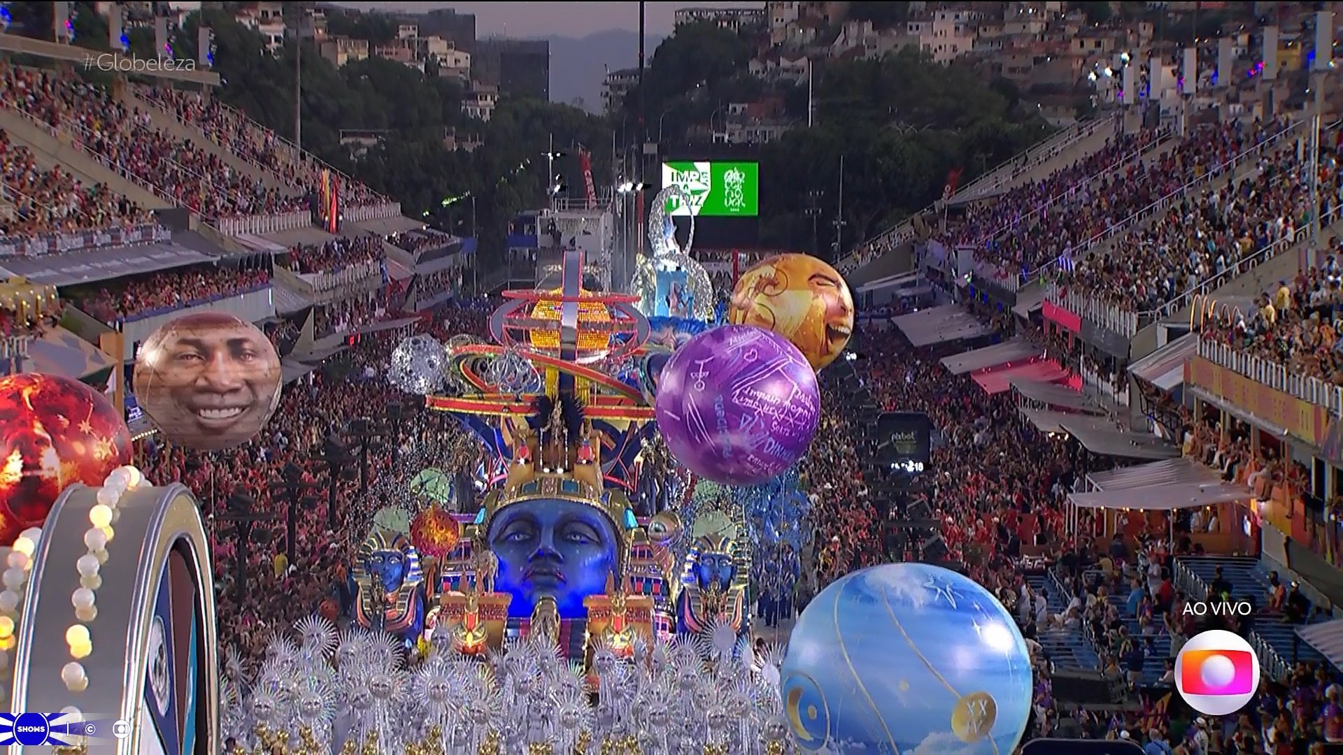 Carnaval RJ: Imperatriz Leopoldinense Reprodução/Globo