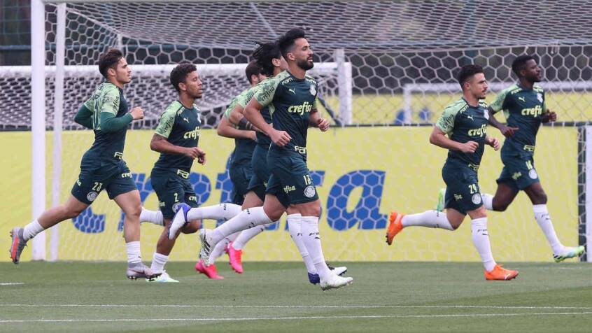 Palmeiras se reapresenta sem Lucas Lima e Patrick de Paula no campo. Foto: LANCE!/NOSSO PALESTRA
