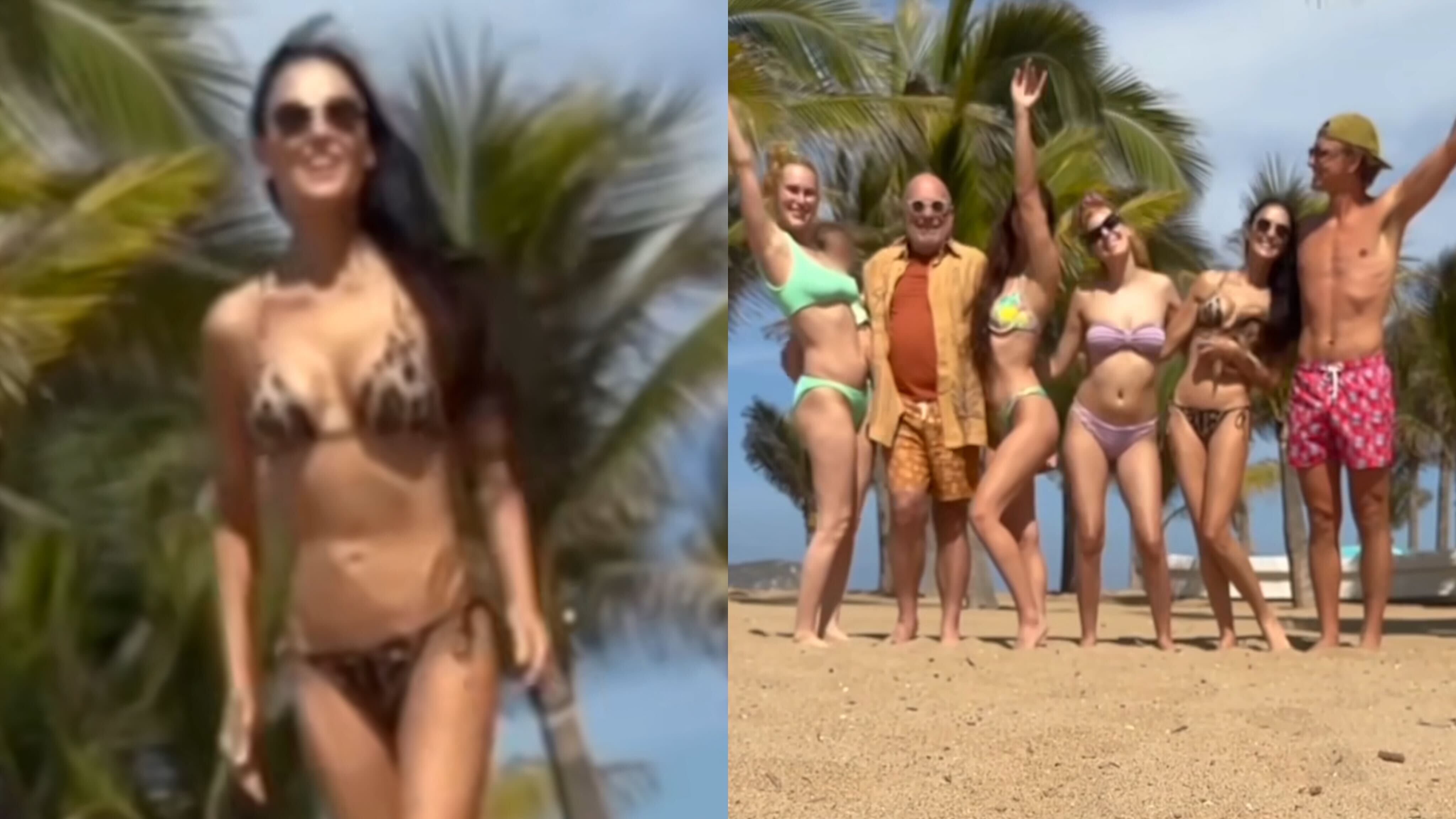 Demi Moore surge com barriga chapada durante férias com filhas Reprodução Instagram - 1.5.2024