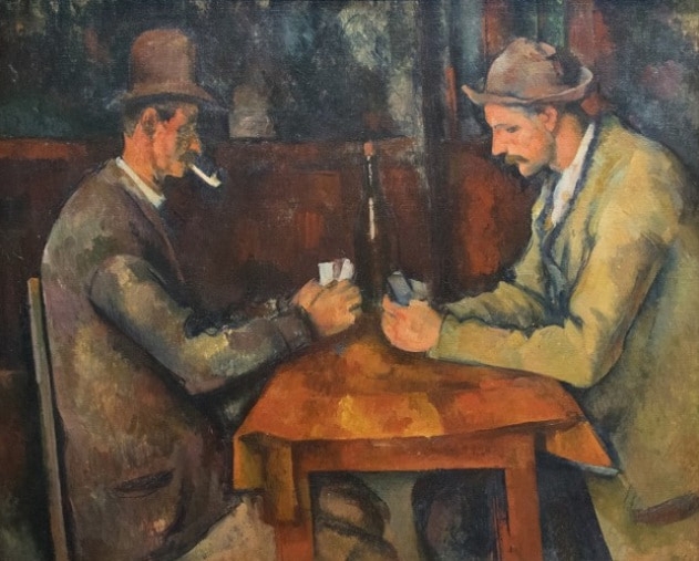 3° lugar: Os Jogadores De Cartas - Autor: Paul Cézanne - Ano:1892/93 - Valor:  250 milhões de dólares Reprodução: Flipar
