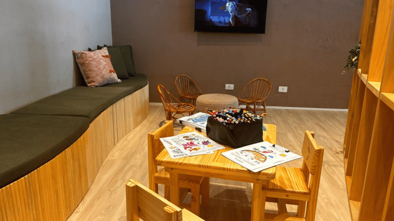 Sala VIP do terminal de Concais no Porto de Santos (SP). Foto: Divulgação - Krooze