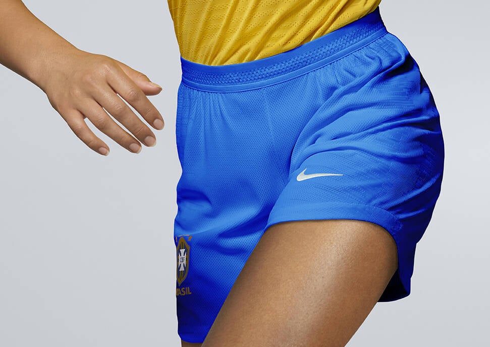 As novas camisas da seleção brasileira feminina para Copa do Mundo de 2019. Foto: Divulgação/Nike