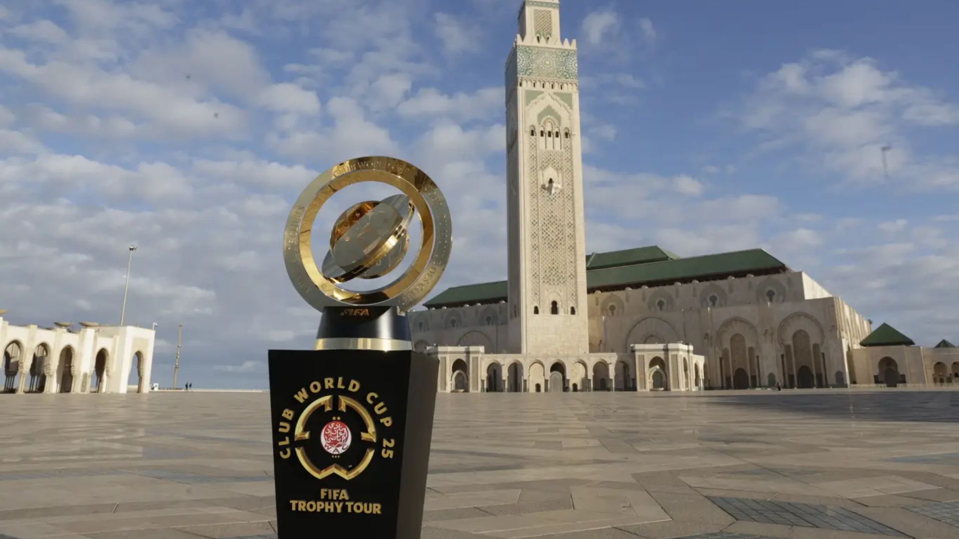 Taça do Mundial passa em Marrocos. Foto: Fifa/Divulgação