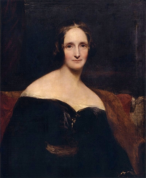 A inglesa Mary Shelley foi a primeira escritora de ficção científica da história quando, aos 21 anos, publicou anonimamente Frankenstein (1818).  Somente em 1823, na segunda edição, a escritora conseguiu publicar o livro em seu nome, pois muitos acreditavam que o autor era seu marido, Percy Shelley. Reprodução: Flipar