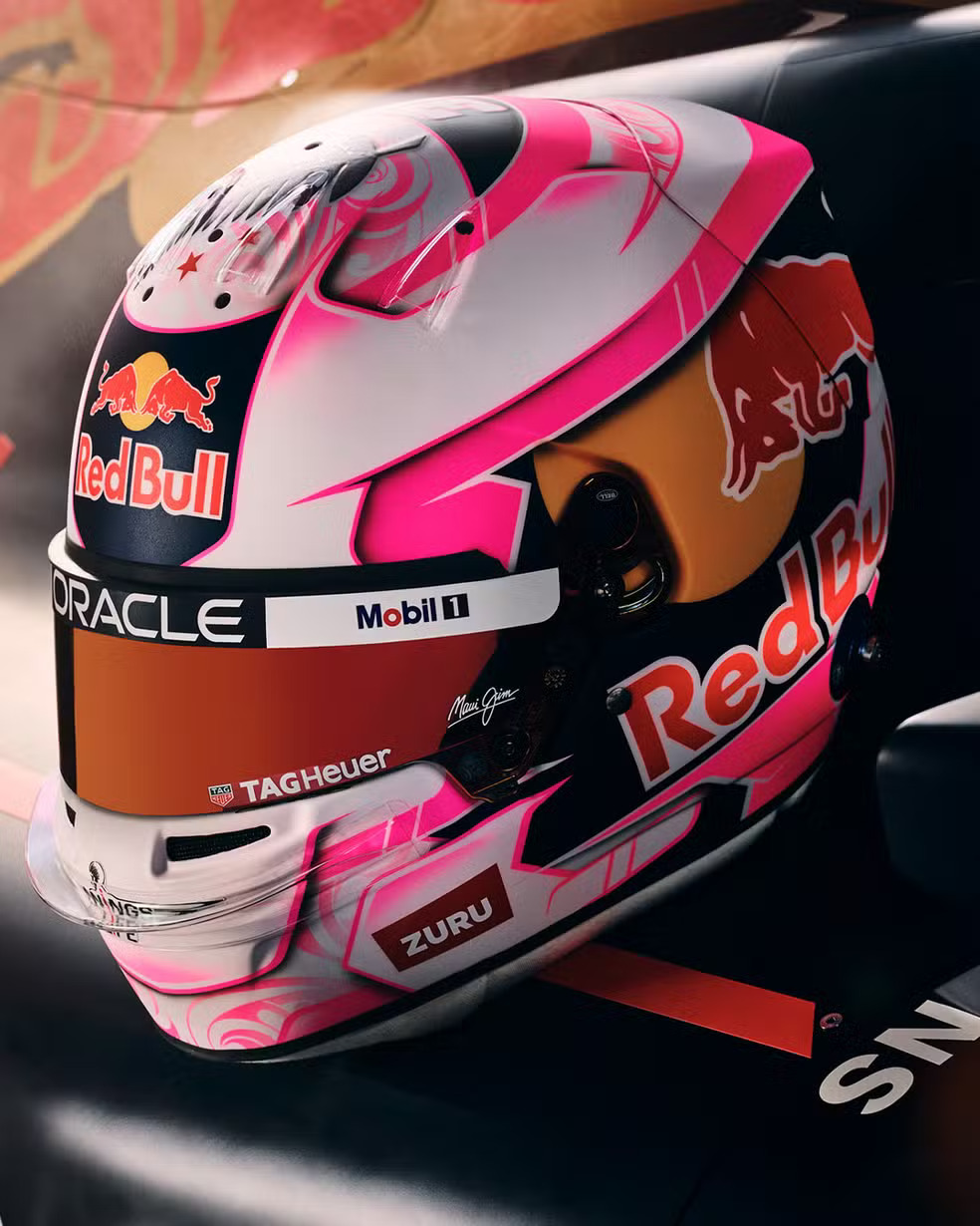 Capacete Liam Lawson. Foto: Divulgação