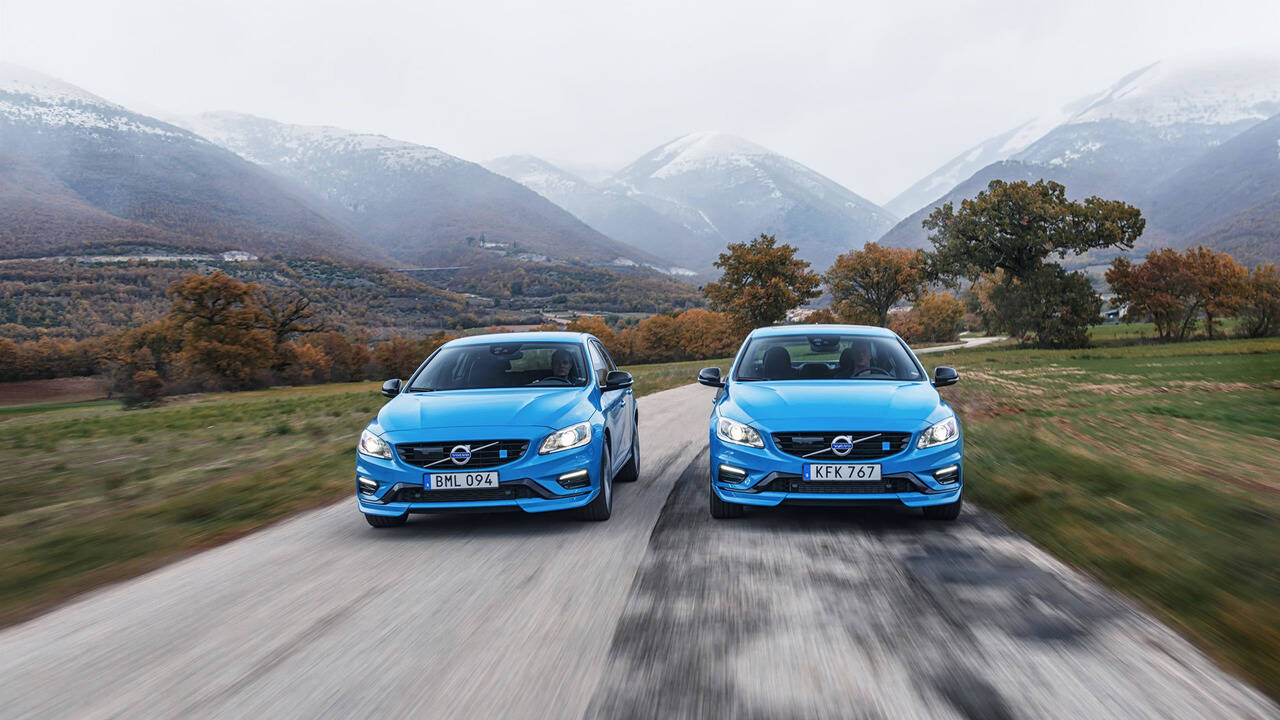 Volvo S60 e V60 Polestar. Foto: Divulgação