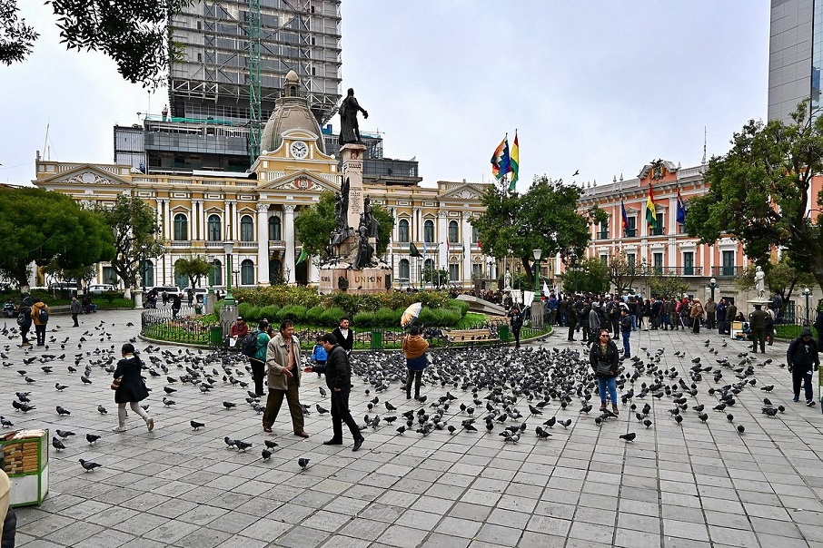 Praça Murillo, na Bolívia.. Foto: TripAdvisor