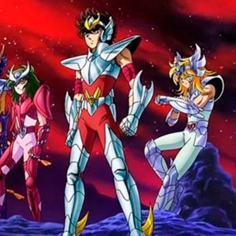 Um dos motivos para o sucesso do anime é o carisma e o estilo dos personagens principais, que são os Cavaleiros de Bronze. Cada um deles tem uma armadura e um jeito de enfrentar seus adversários.  Reprodução: Flipar