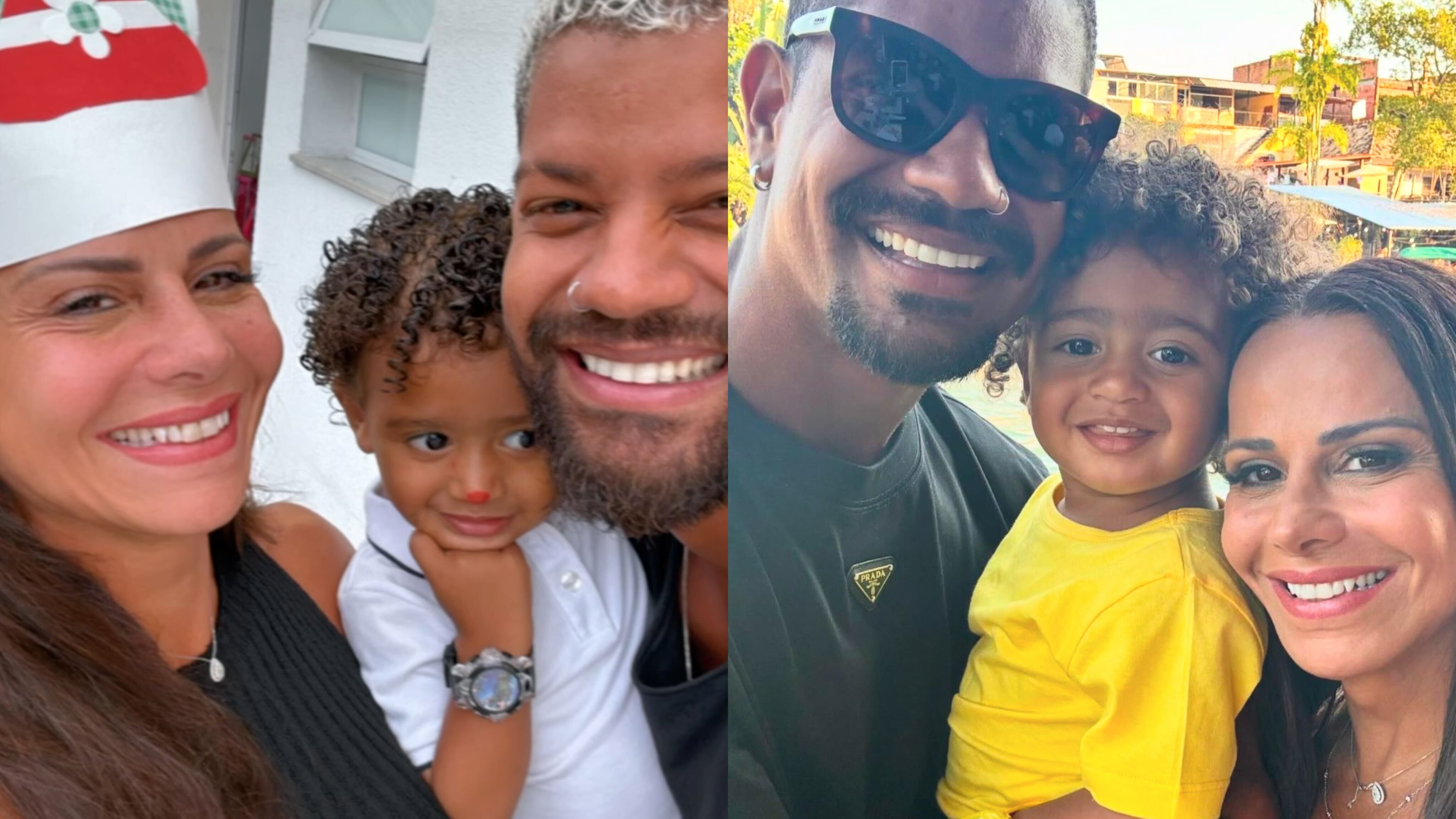 Viviane Araujo e Guilherme Militão com o filho Joaquim Reprodução Instagram - 1.5.2024