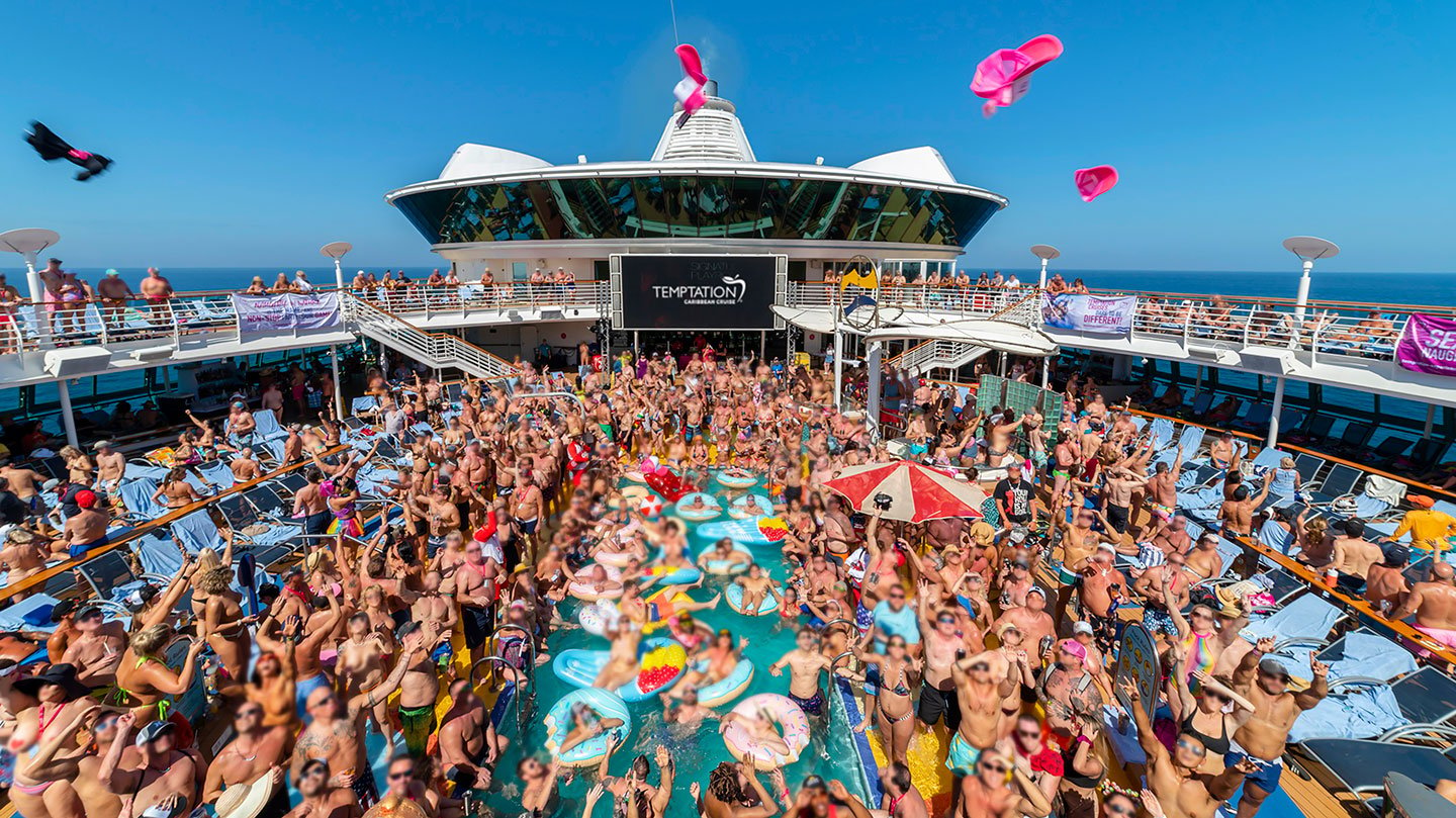 O Temptation Caribbean Cruise 2023 no navio Celebrity Summit é exclusivo para maiores de 21 anos. Foto: Divulgação