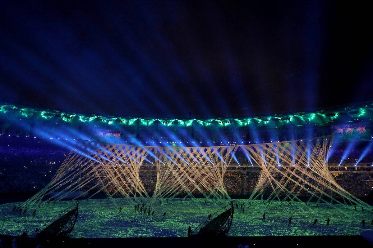 Cerimônia de abertura do Rio 2016
. Foto: Reprodução Twitter
