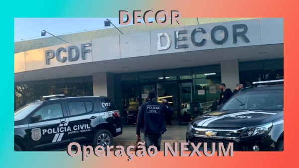 A operação foi batizada de Nexum, em alusão ao instituto contratual do direito romano, que representa a passagem do dinheiro e transferência simbólica de direitos. O caso está com a Delegacia de Repressão aos Crimes contra a Ordem Tributária, da Polícia Civil do DF.