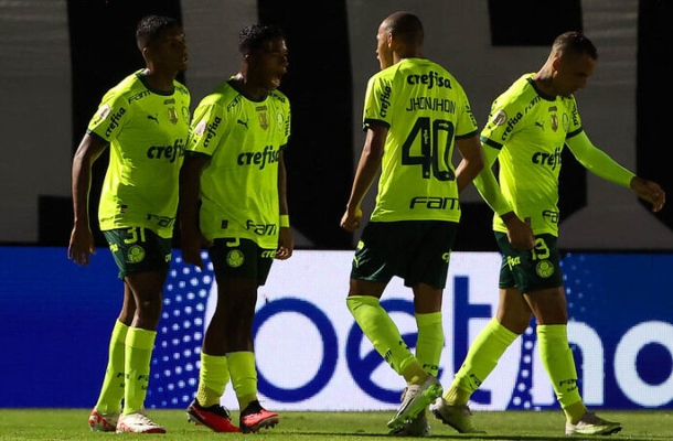 São 11 pontos de diferença para o líder Botafogo, tornando a possibilidade de conquista no fim do ano, hoje, improvável. - Foto: Cesar Greco/Palmeiras/by Canon