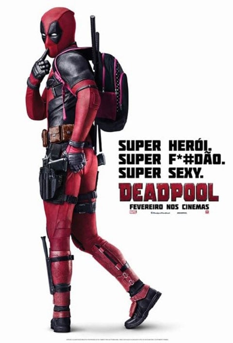Filme: Deadpool - Quanto gastaram: 58 milhões de dólares/ Quanto lucraram: 783 milhões de dólares