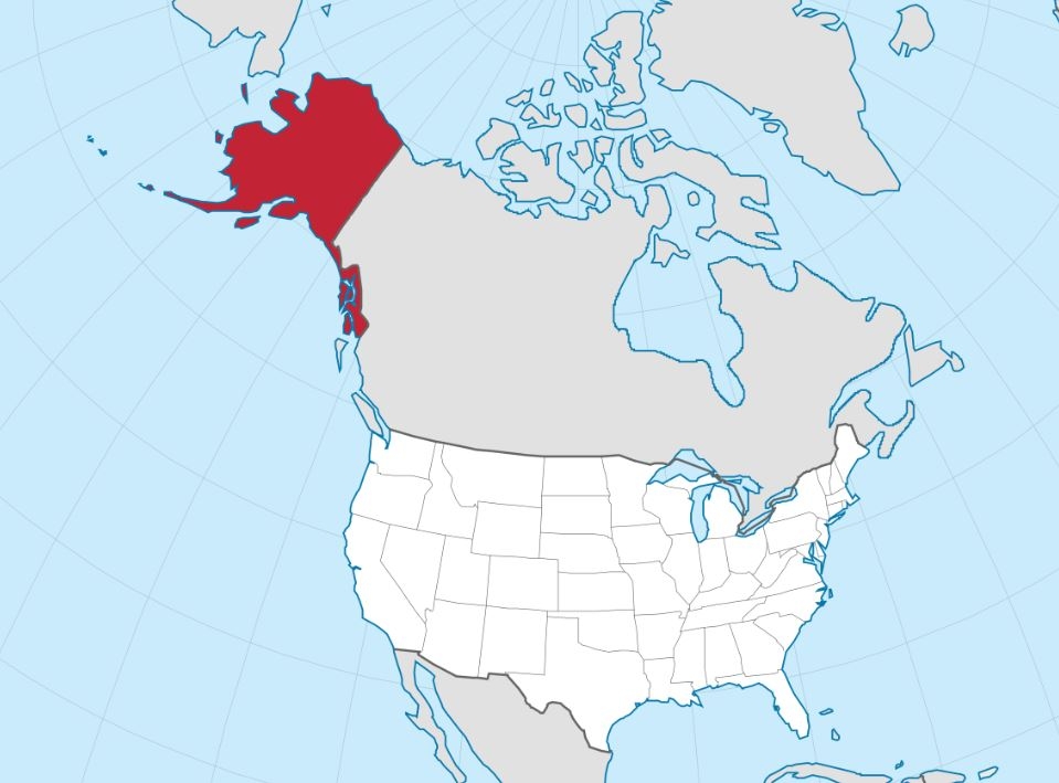 O Alasca é um dos 50 estados dos Estados Unidos da América e o maior em tamanho, com uma área total de 1.723.336,75 km². Reprodução: Flipar