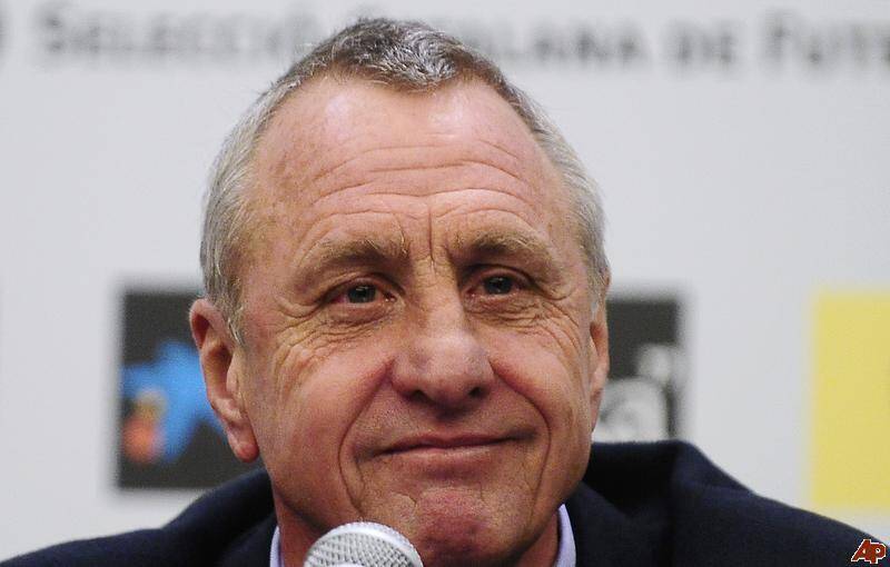 Johan Cruyff, lenda do Barcelona. Foto: AP