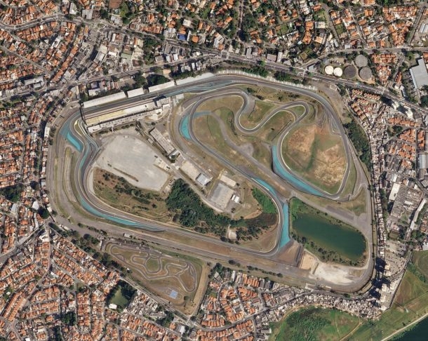 Localizado na cidade de São Paulo, mais precisamente no bairro de Interlagos, o autódromo foi inaugurado em 12 de maio de 1940. Reprodução: Flipar