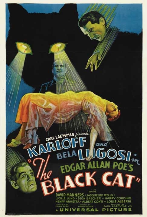 7) Pôster de “O Gato Preto” (1934)