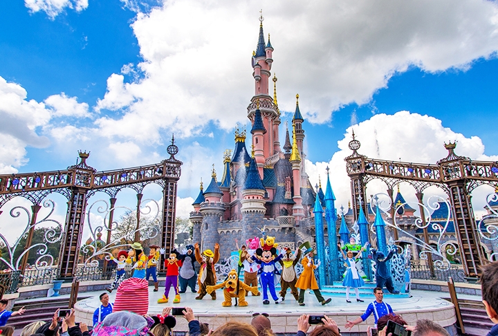 Disneyland, em Paris, na França. 