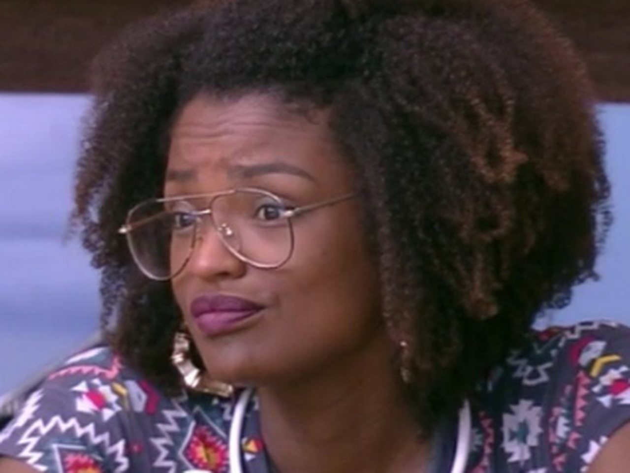 Nayara gerou muito estresse durante o seu tempo de casa, reclamando e falando dos outros participantes. Como resposta, o público a retirou com um dos maiores índices da história do programa. Reprodução: Flipar