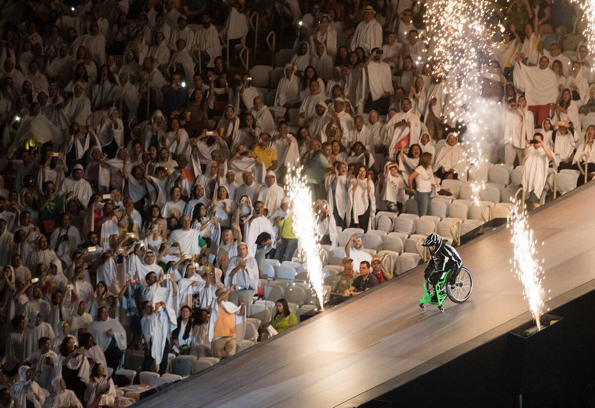 Cerimônia de abertura dos Jogos Paralímpicos. Foto: Reprodução/Twitter