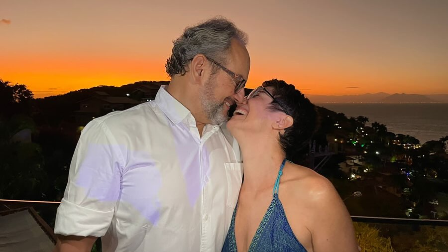 Sandra Annenberg e Ernesto Paglia são jornalistas. Foto: Reprodução Instagram - 9.4.2025