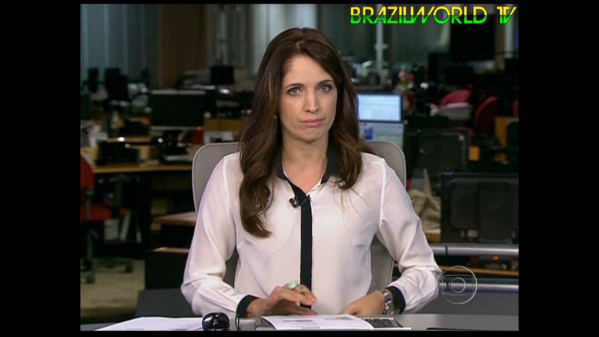 Poliana Abritta no 'Jornal da Globo' Reprodução