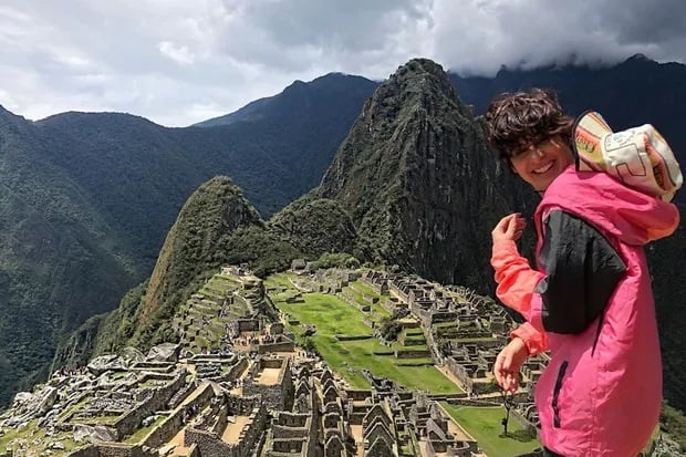 Fernanda Paes Leme em Macchu Picchu, no Peru