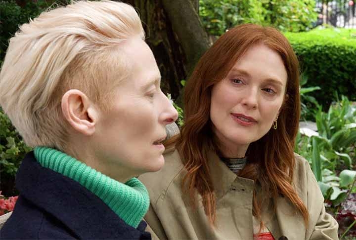 O filme tem como protagonistas as vencedoras do Oscar Tilda Swinton (“Conduta de Risco”) e Julianne Moore (“Para Sempre Alice”). 
 Reprodução: Flipar