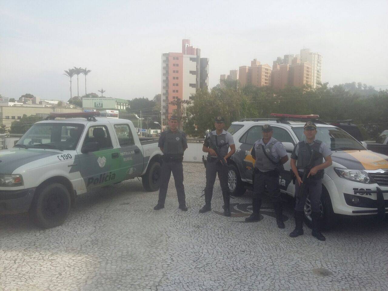 Policiais do TOR e da PM Ambiental. Foto: Divulgação
