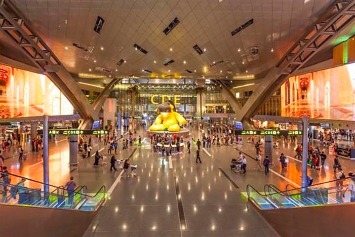 Além de ser eleito o melhor aeroporto do mundo, o Hamad ainda venceu em outras duas categorias: Melhor Aeroporto para Compras do Mundo e Melhor Aeroporto do Oriente Médio. Reprodução: Flipar