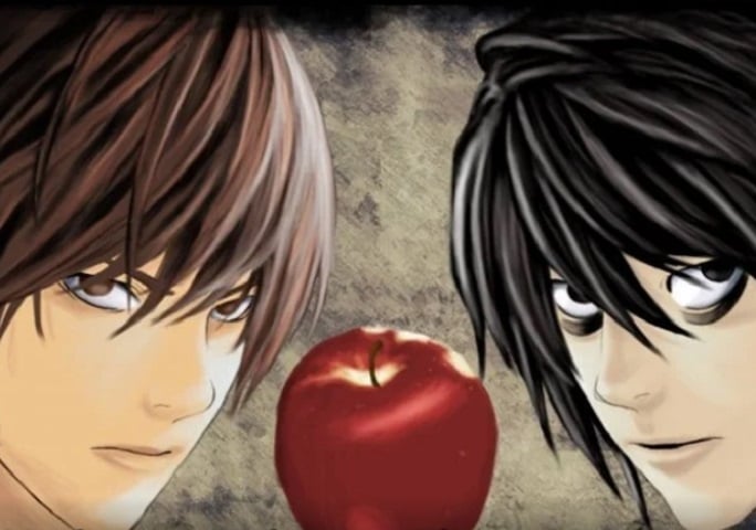 L vs Kira - Anime: Death Note - Death Note é um anime em que a tensão fica mais pelo lado emocional e pelas estratégias de cada personagem e o confronto mental e calculista entre Kira e L é o que deixa a saga ainda mais chamativa.  Reprodução: Flipar