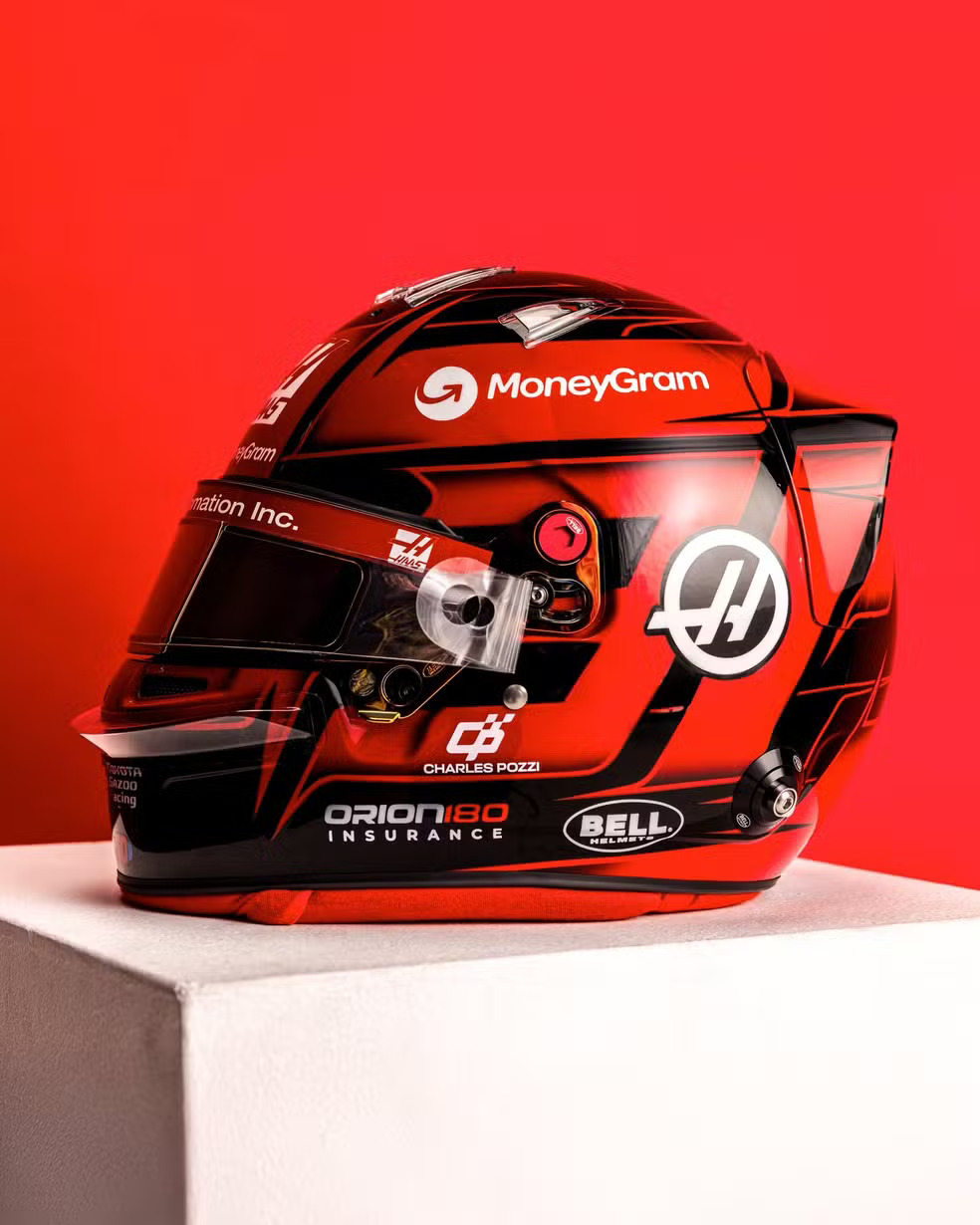 Capacete Estaban Ocon. Foto: Divulgação