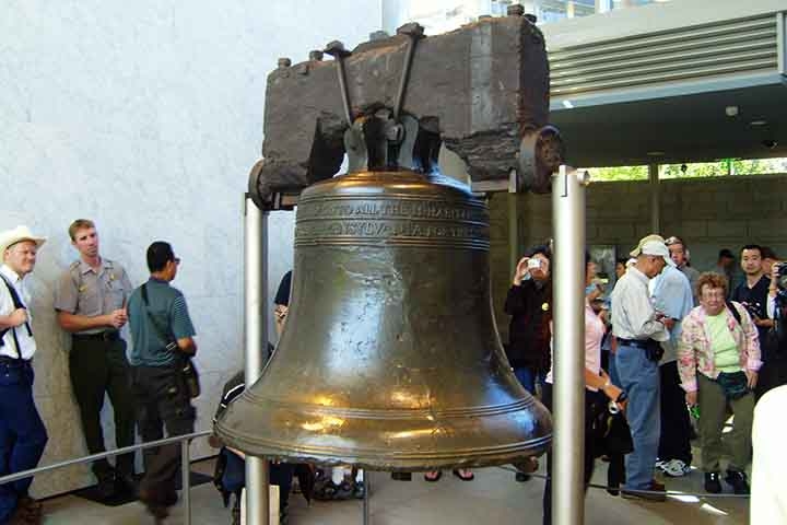 Sino da Liberdade – Sinos históricos que simbolizam independência, liberdade ou eventos marcantes. O mais famoso, nos EUA, foi tocado para anunciar a Declaração de Independência em 1776. Reprodução: Flipar
