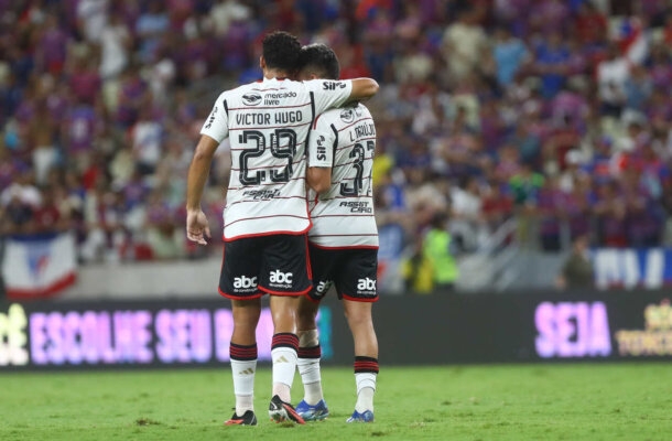 6º Flamengo - 53 pontos - 1,5% de chance de título, 85,9% chance de Libertadores, Zero risco de rebaixamento - Foto:  Gilvan de Souza/ CRF 