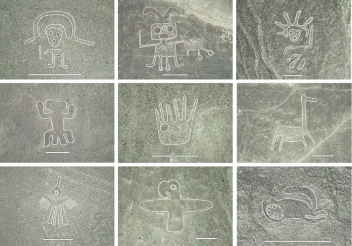 Os novos geoglifos sugerem que as linhas tinham funções rituais e espirituais, conectando pessoas à paisagem e divindades. Reprodução: Flipar